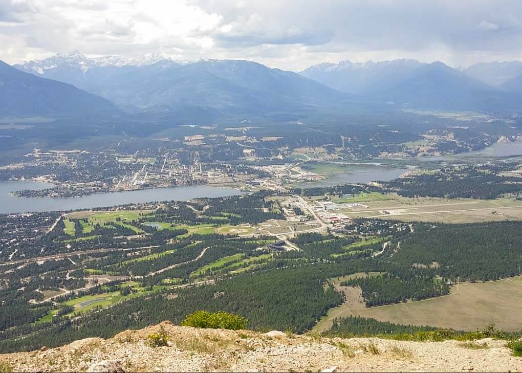 The view from Swansea Mountain, Invermere