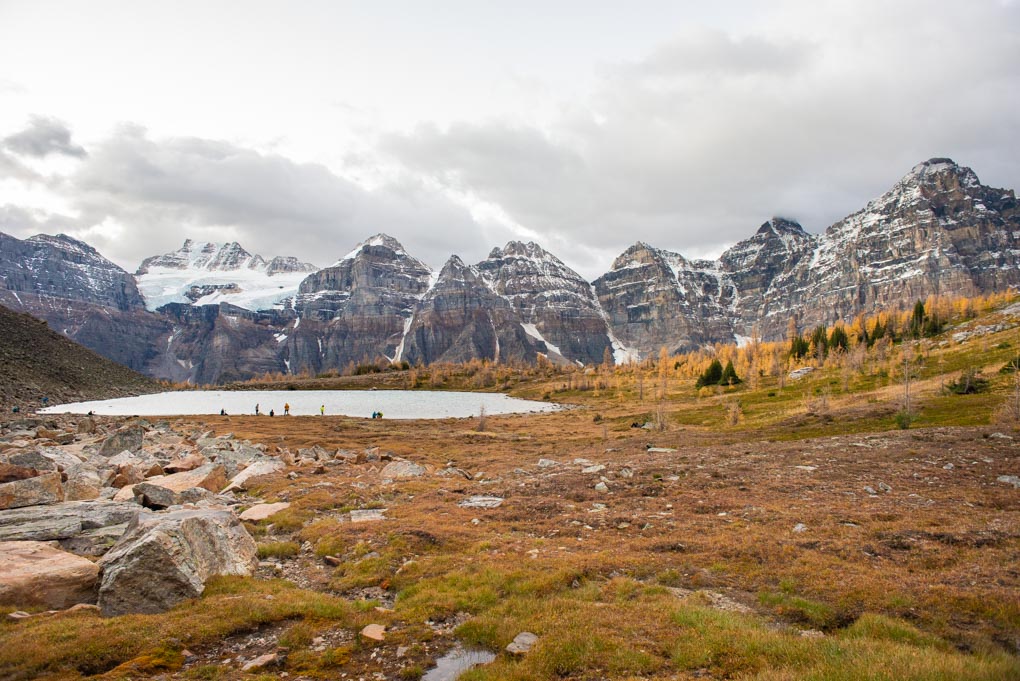 One of the lakes on the Larch Valley Trail