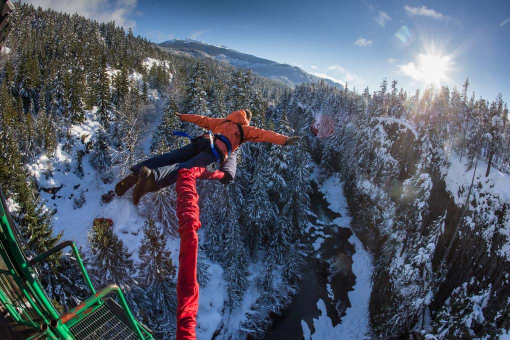 Bungee jumping at Whistler Bungee Jump