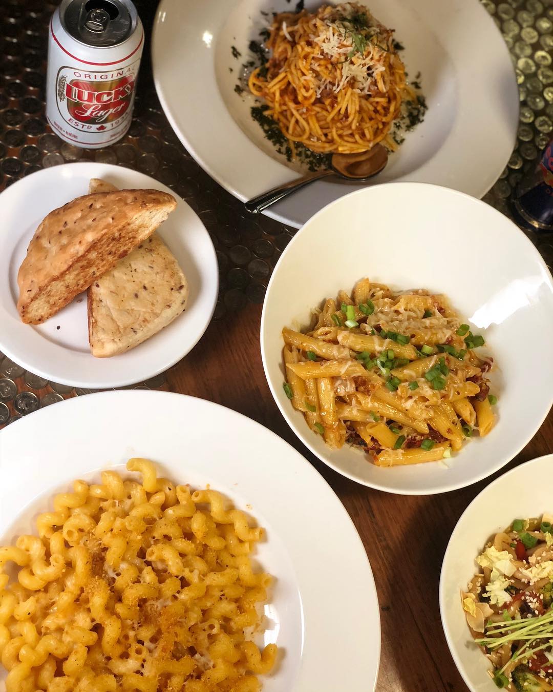 selection of dishes at El Furniture Warehouse in Whistler