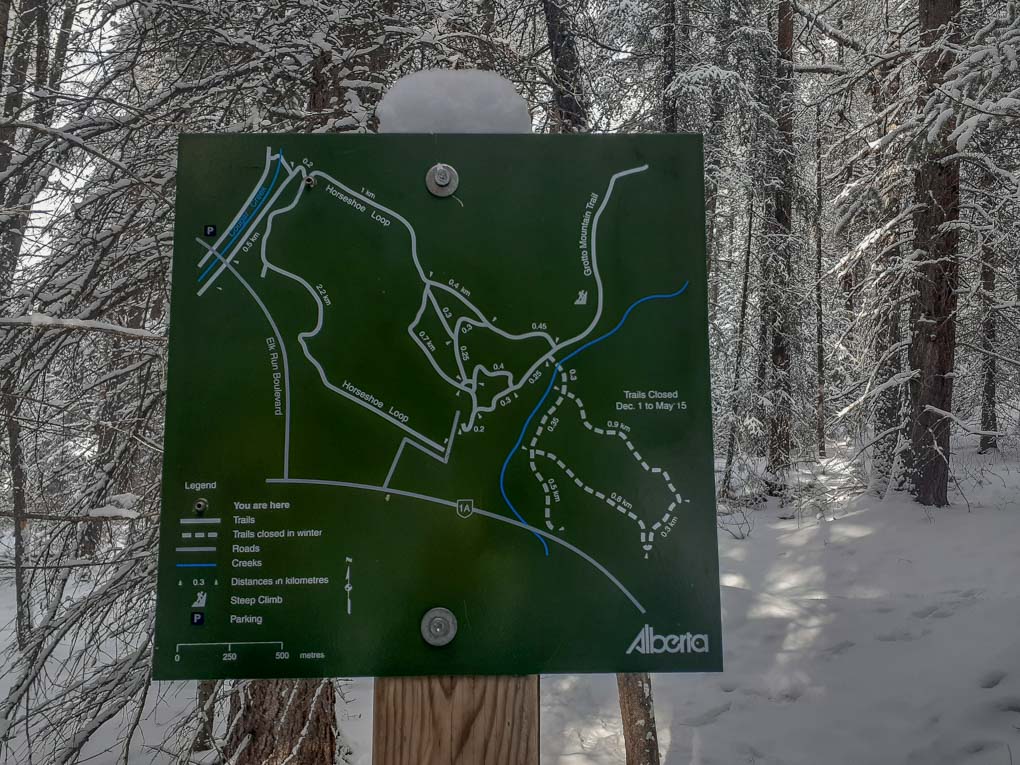 Map of the Horseshoe Loop Trail