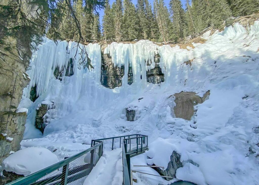 Johnston Canyon in the winter