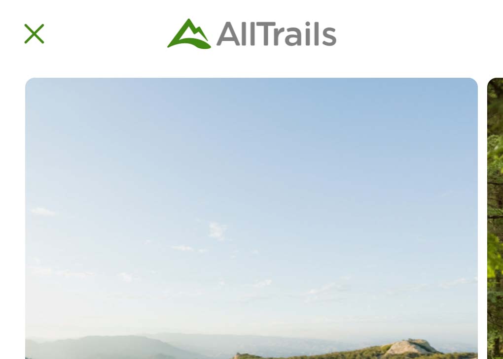 Alltrails app