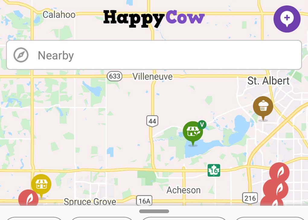 Happy Cow app