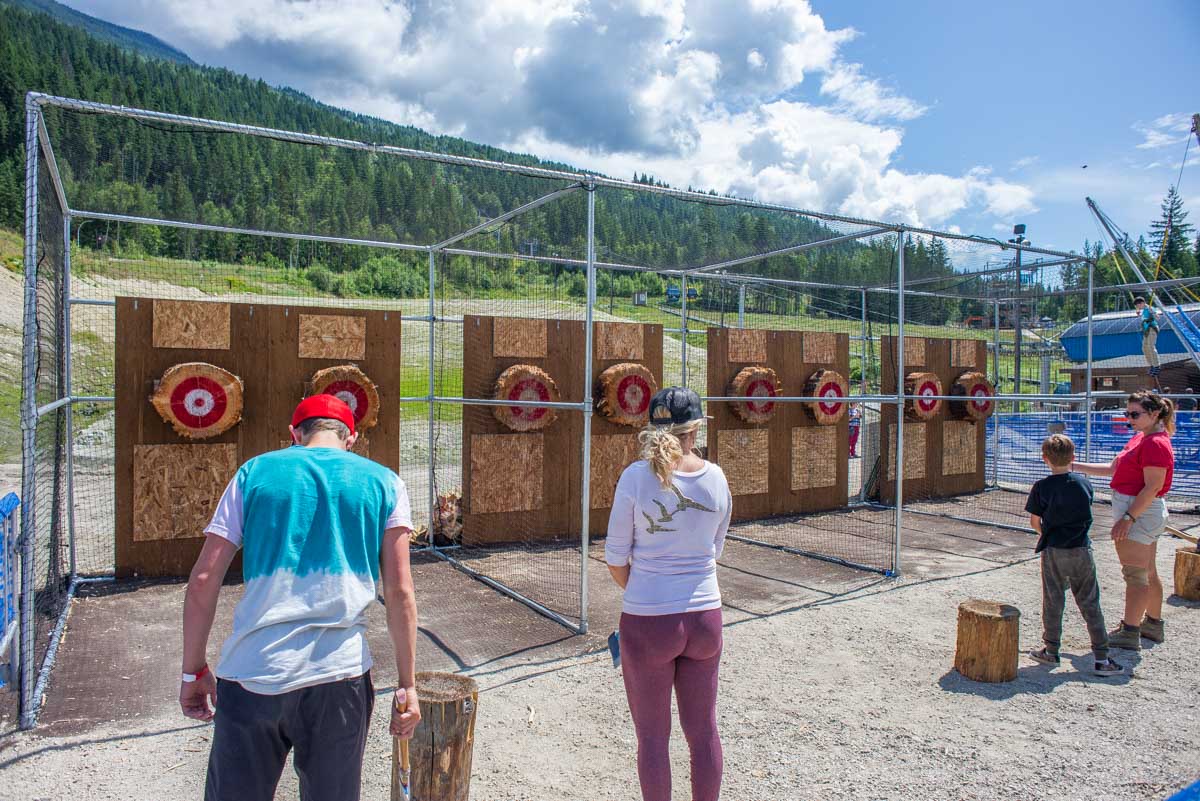 Axe Throwing in Revelstoke, BC