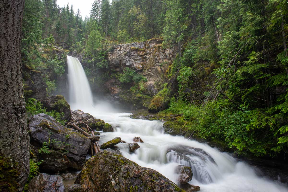 Sutherland Falls in Revelstoke, BC