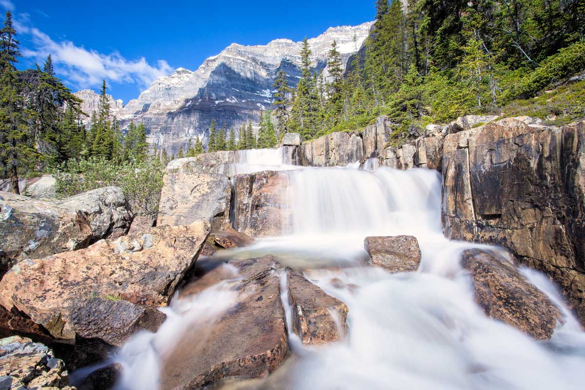 Giant steps waterfall in the Paradise Valley