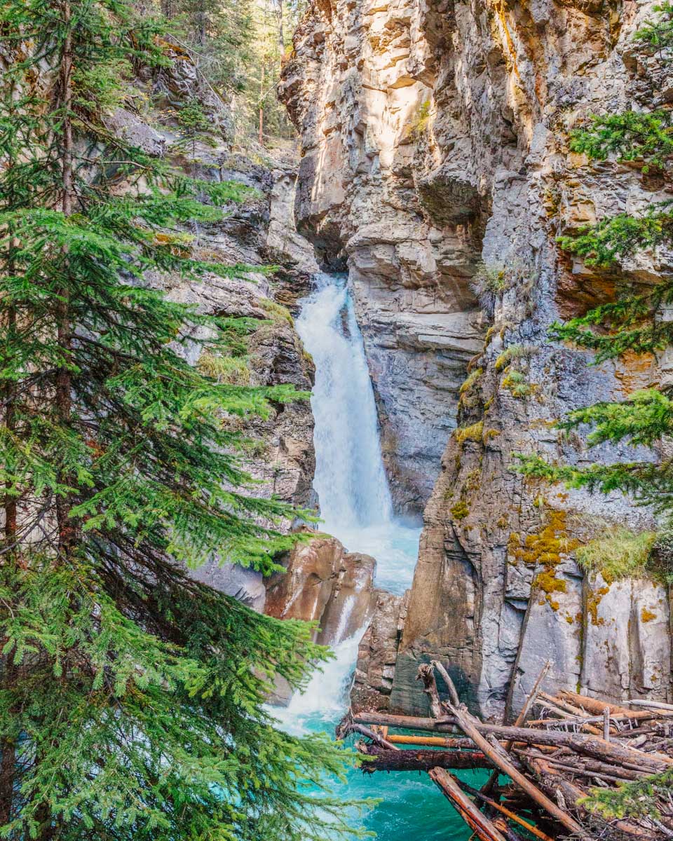 Lower Johnston Canyon waterfall, Banff National Park