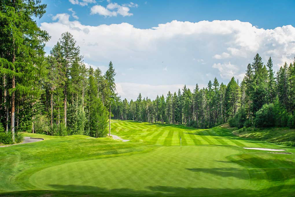 A fairway at the Trickle Creek Golf Course