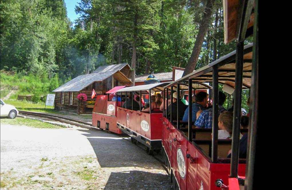 The tourists train at the Kimberley's Underground Mining Railway