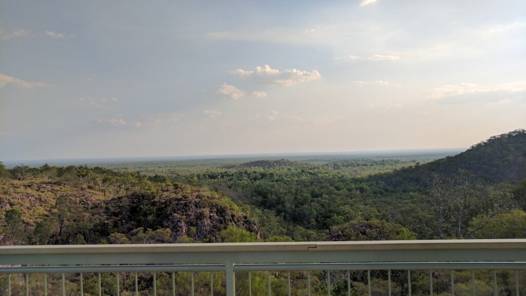 The view from Tolmer Falls lookout