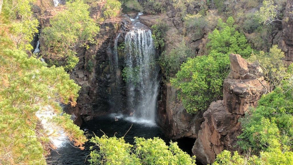 a waterfall in Litchfield National Park