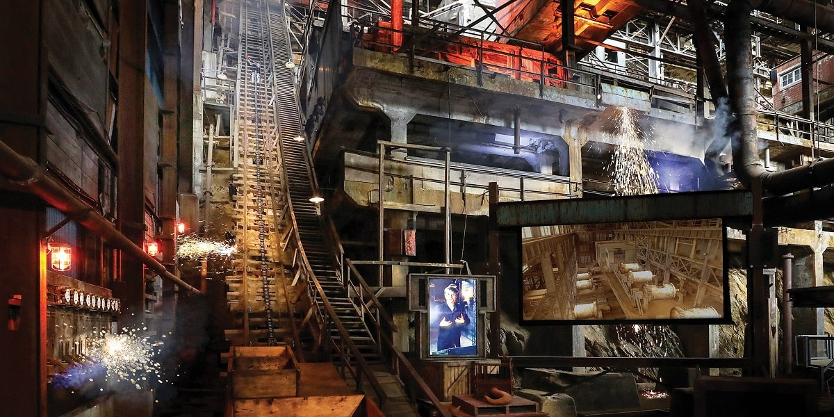 the inside of Britannia mine on the road from Vancouver to Whistler