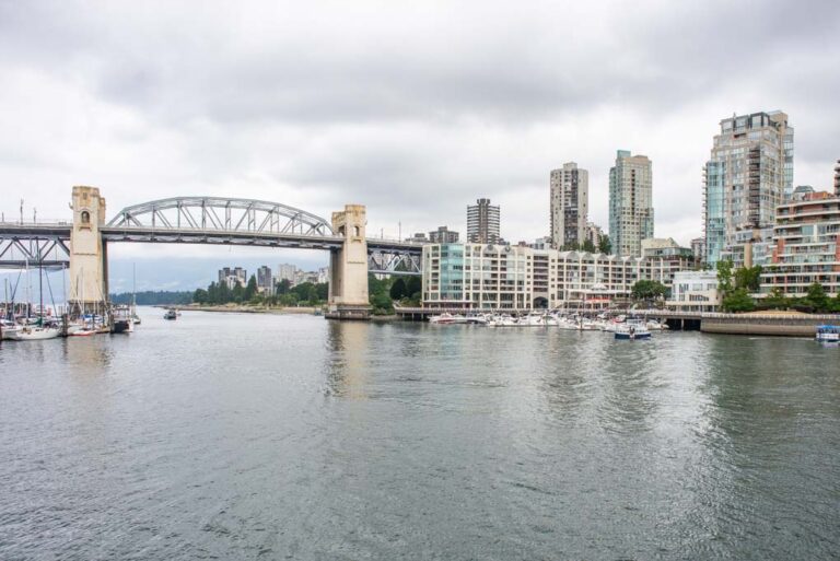 The view from Granville Island, Vancouver