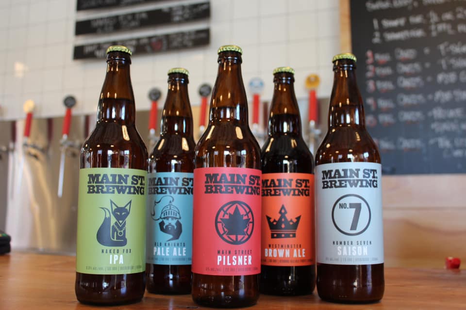 beers from Main Street Brewing in Vancouver