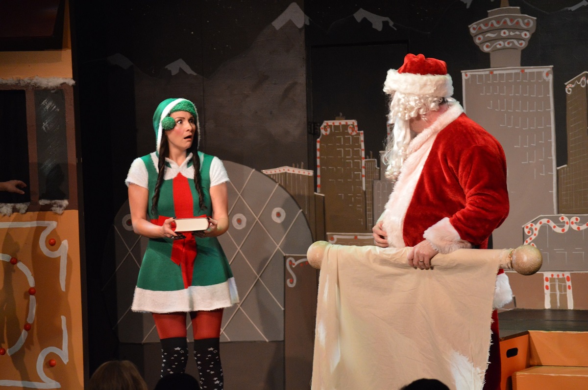 an improv scene at Vancouver Theatresport on Granville Island