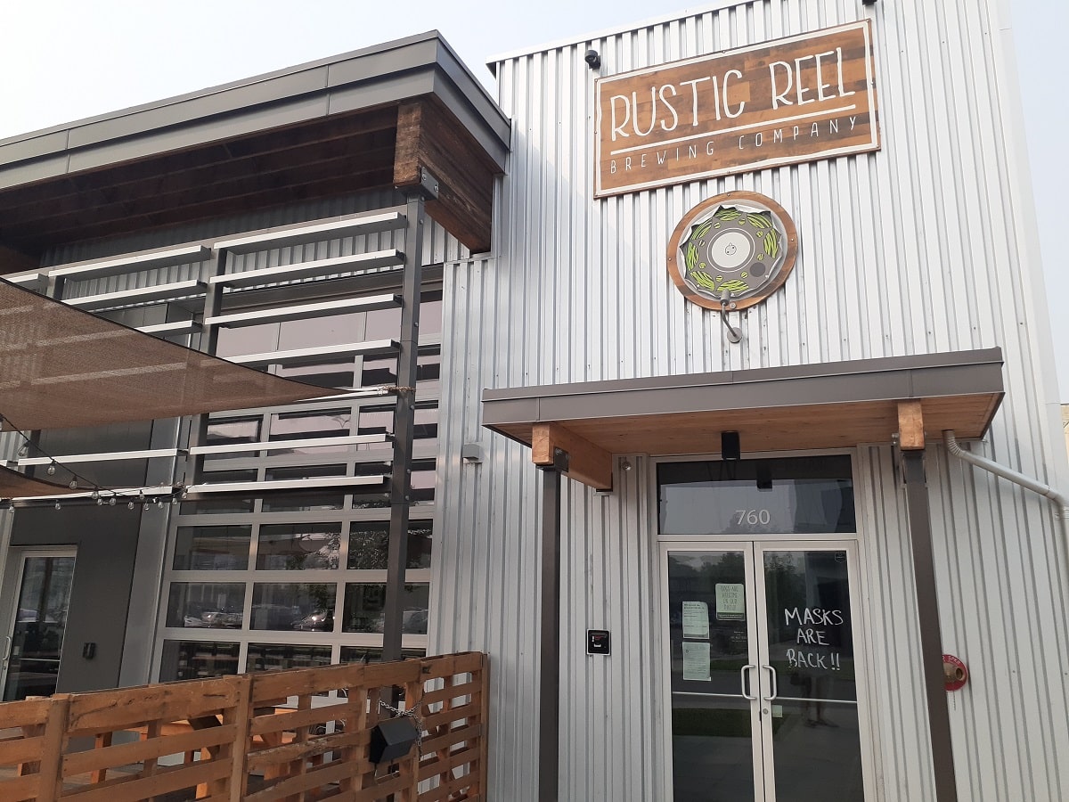 the outside of Rustric Reel Brewing Co in Kelowna