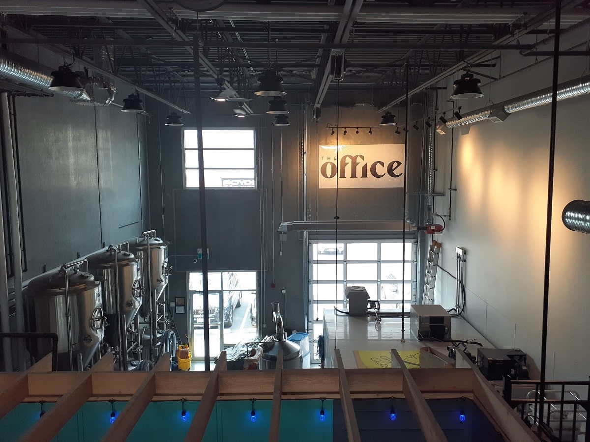 inside at The Office brewery in Kelowna's North End