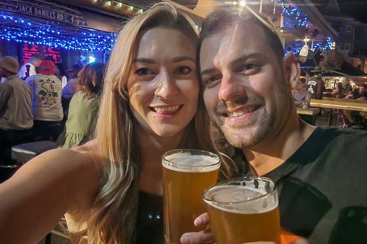 Bailey and Daniel party in Whistler