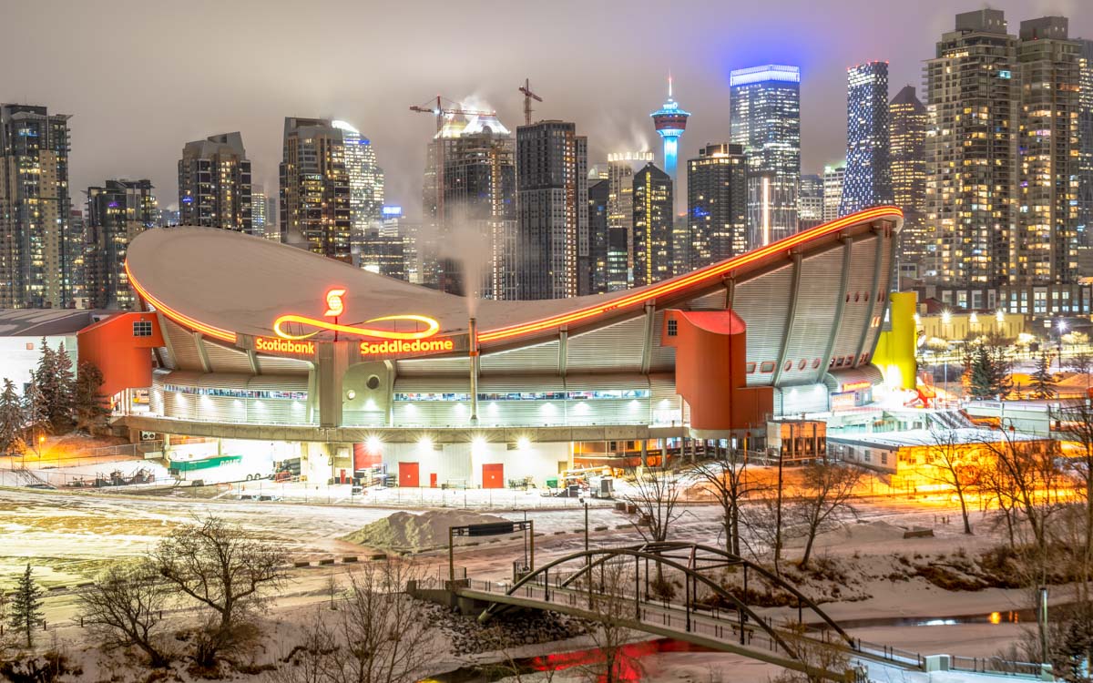 The Scotiabank Saddledome in Calgary