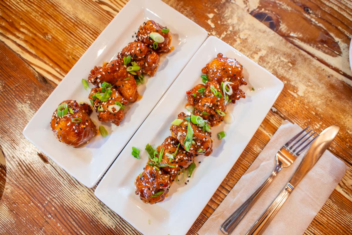 Food on our food tour through Gastown in Vancouver