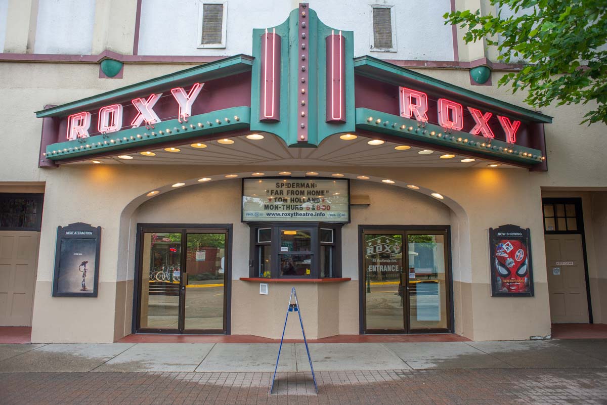 The historic Roxy Theatre in Revelstoke, BC