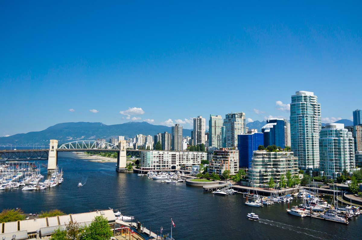 Vancouver city on a sunny day