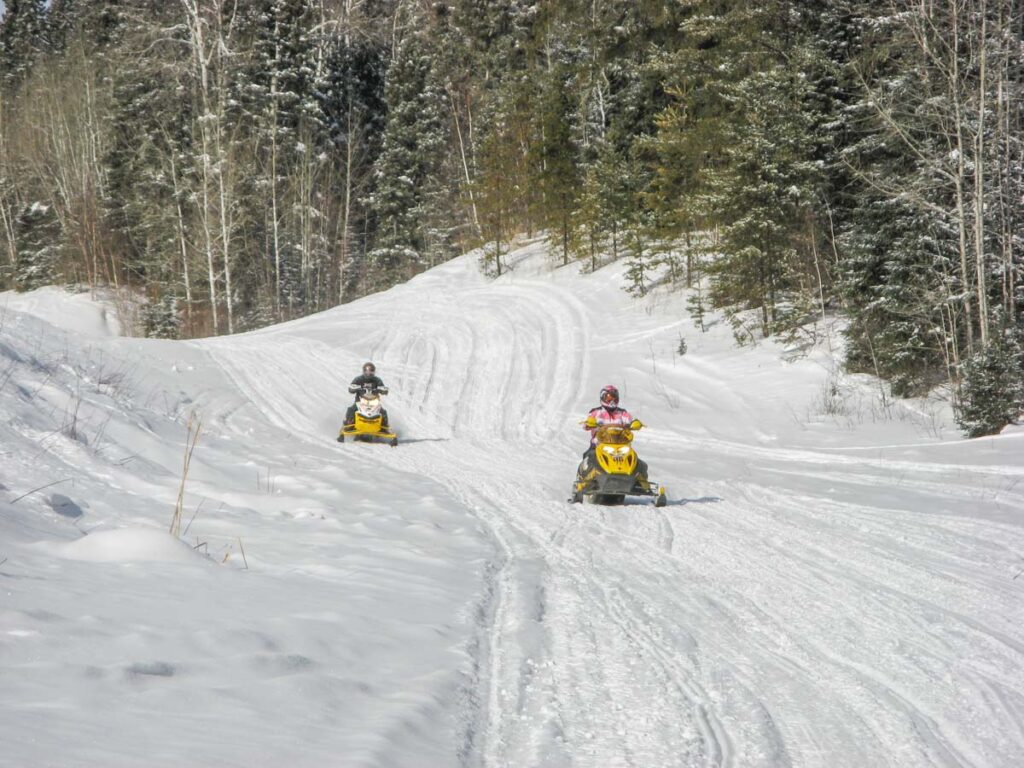 snowmobiling tour in Canada