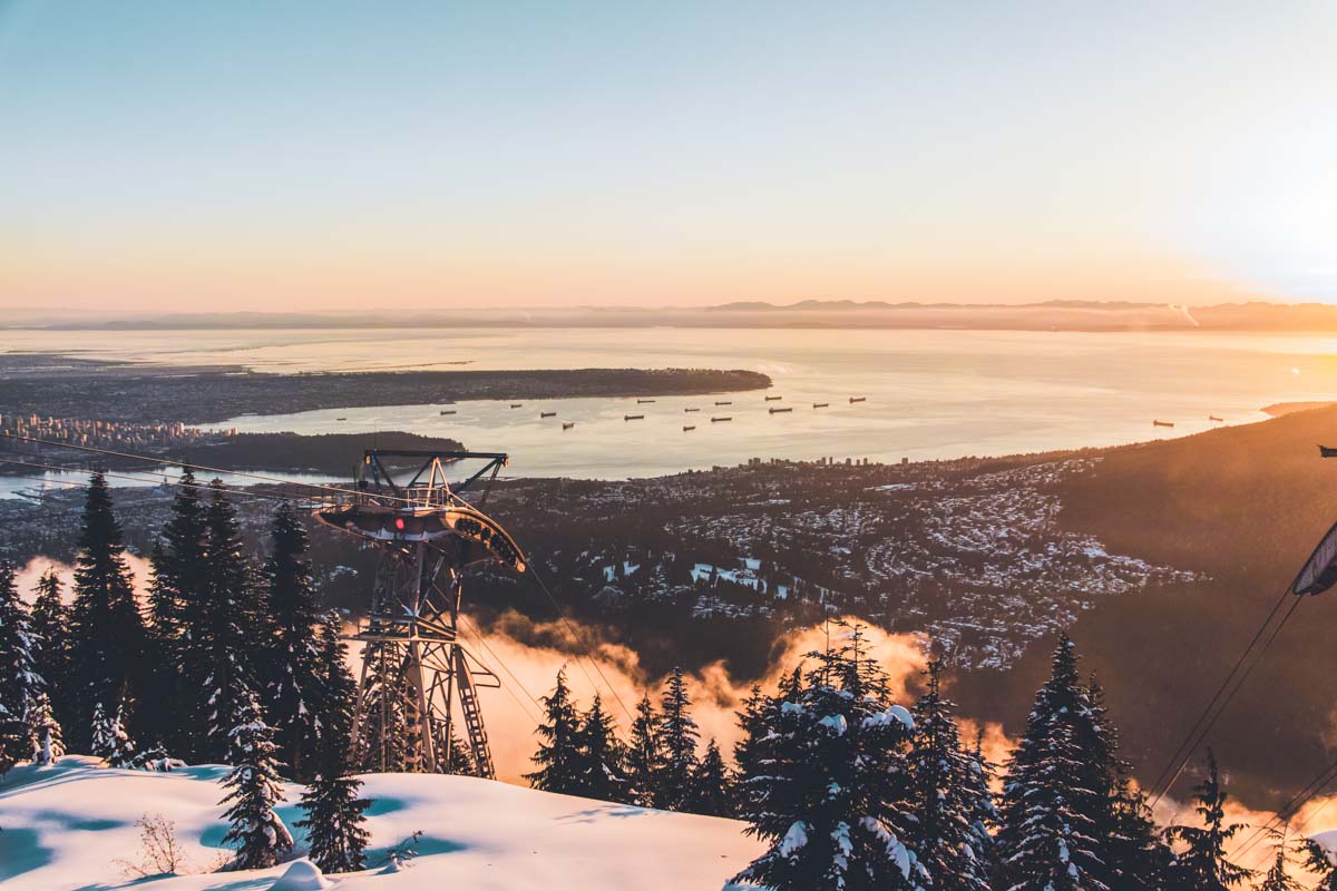 Winter views from Grouse Mountain, Vancouver