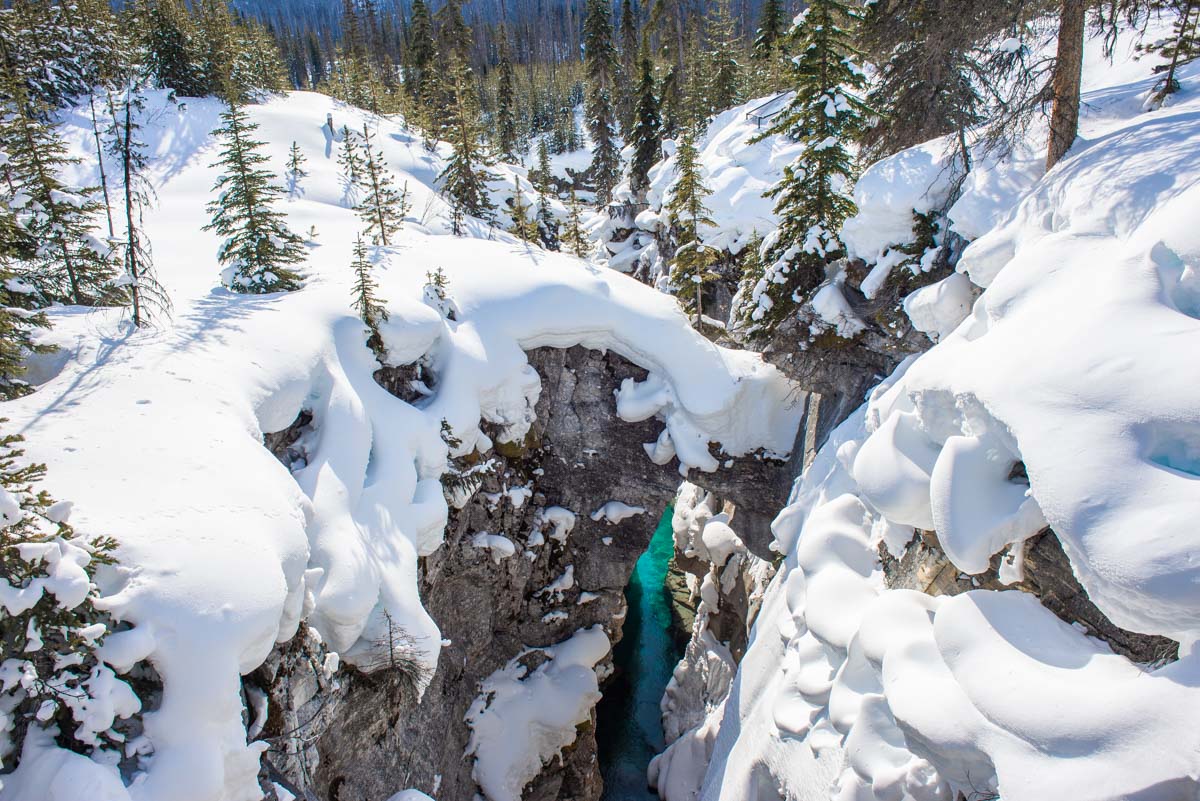 Emerald Lake in winter is so beautiful! 