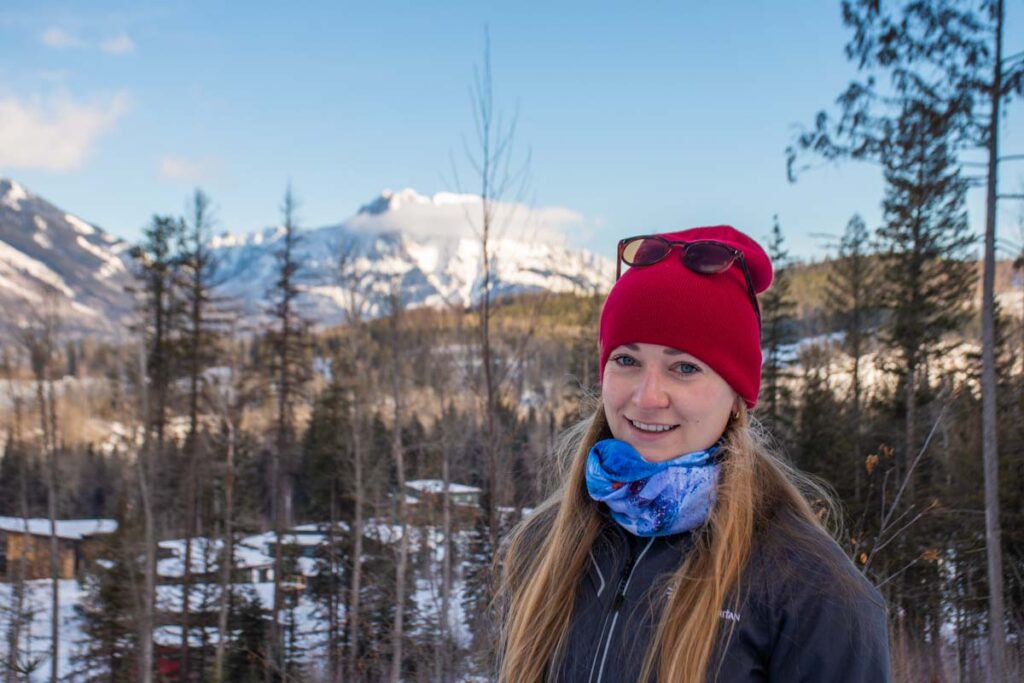 Bailey from Destinationless Travel at Montane Hut