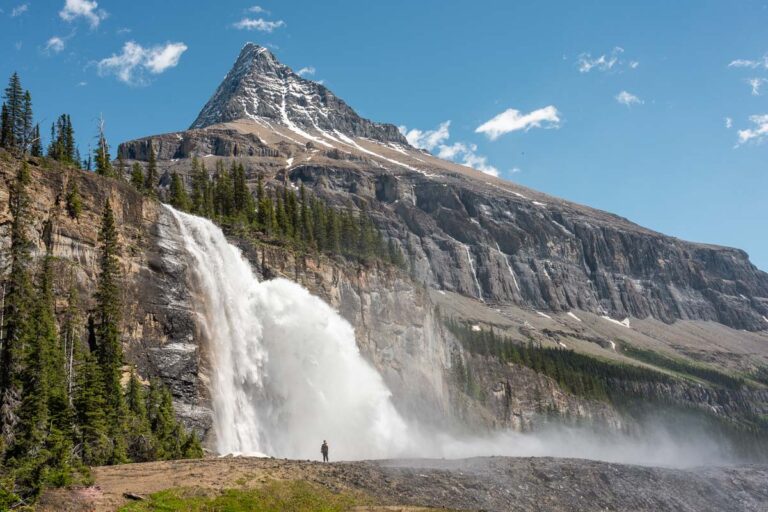 Emperor Falls on the Berg Lake Trail in Mt Robson Provincial Park near Valemount, BC