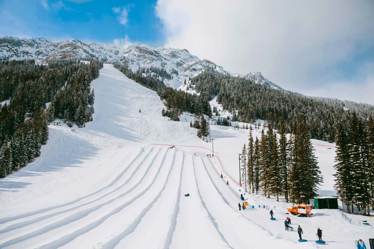 The tube park at Mt Norquay