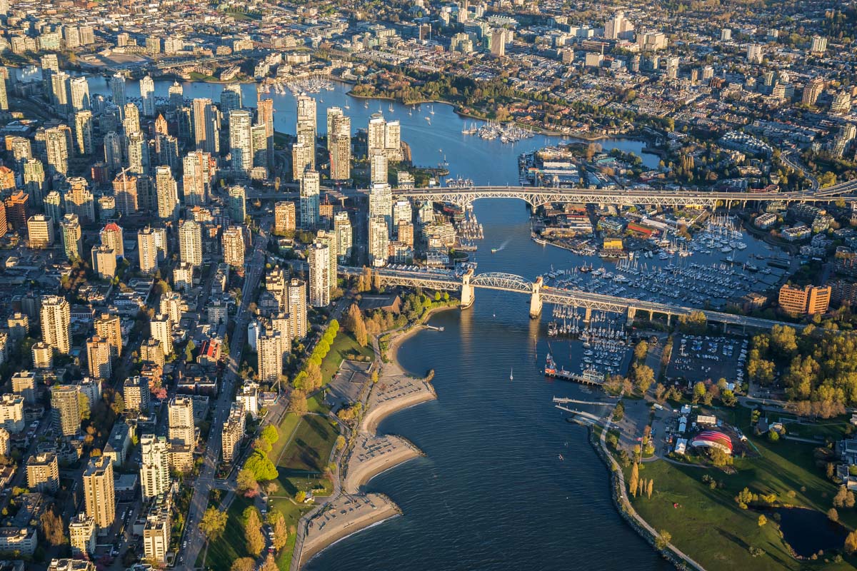 Vancouver City from above