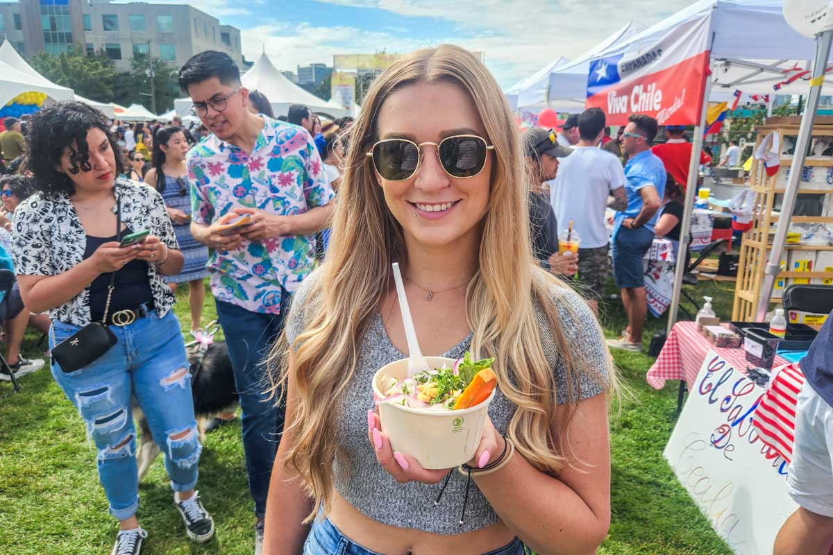 Bailey at the Latin Festival Carnival Del Sol