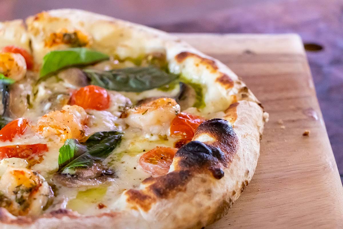 Pizza at Florios Puerto Vallarta