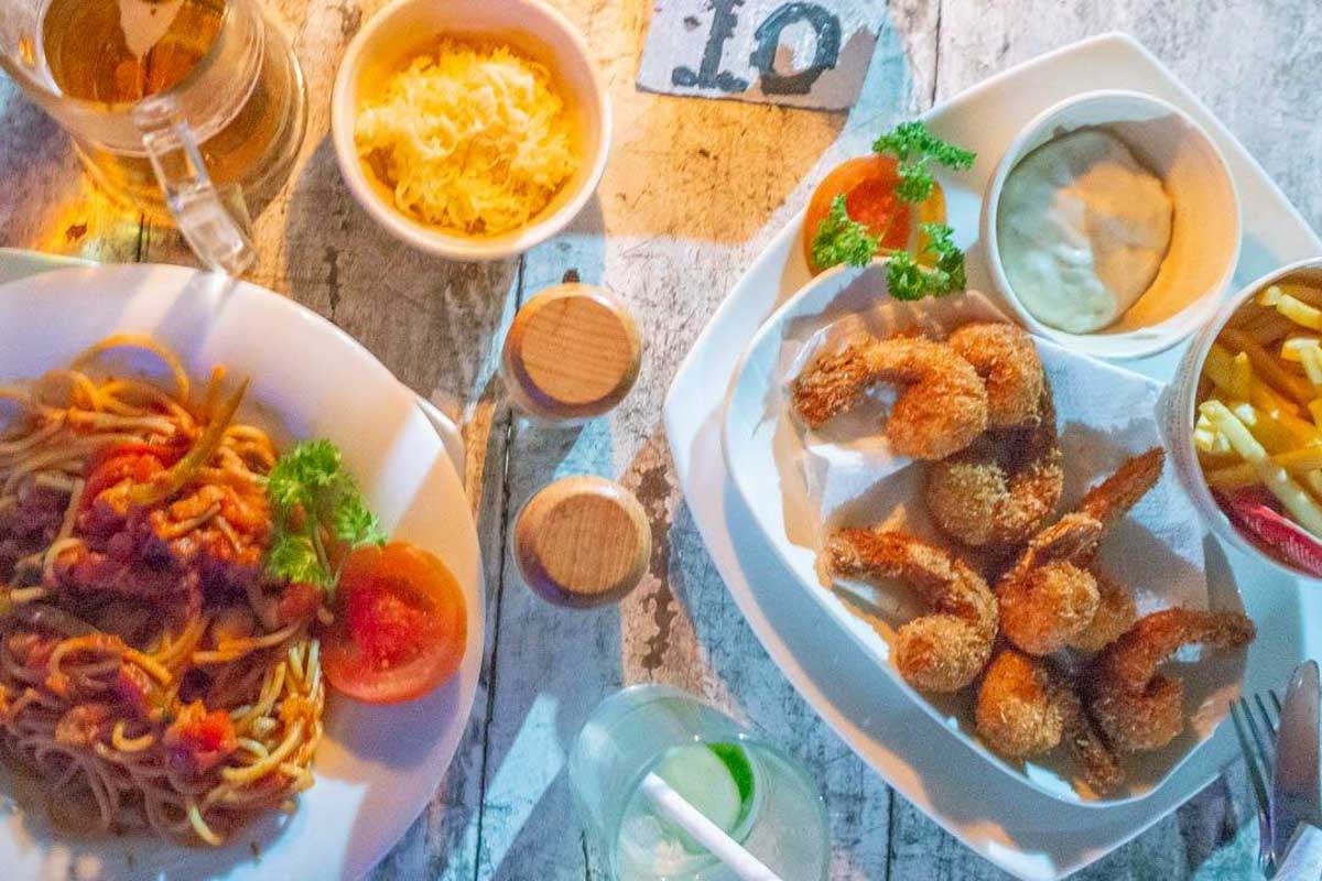 Prawns eaten in Mirissa Sri Lanka