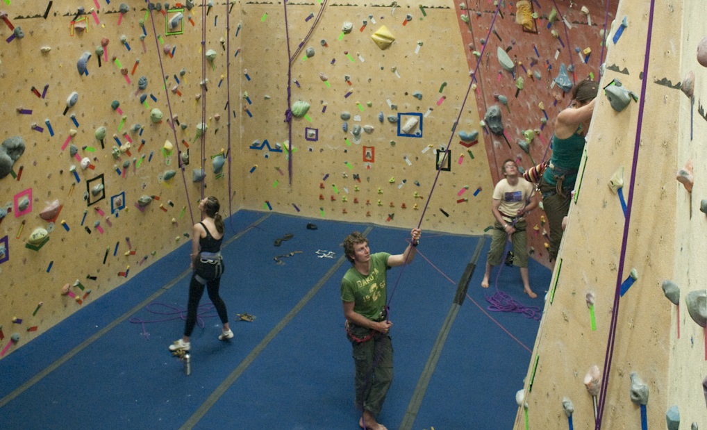 indoor rock climbing in Banff
