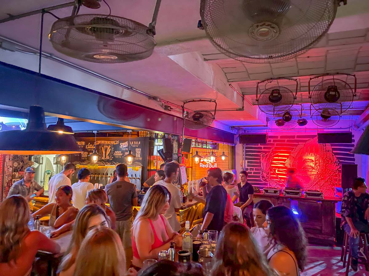 YamBak Brewery during a late night party in Sayulita, Mexico