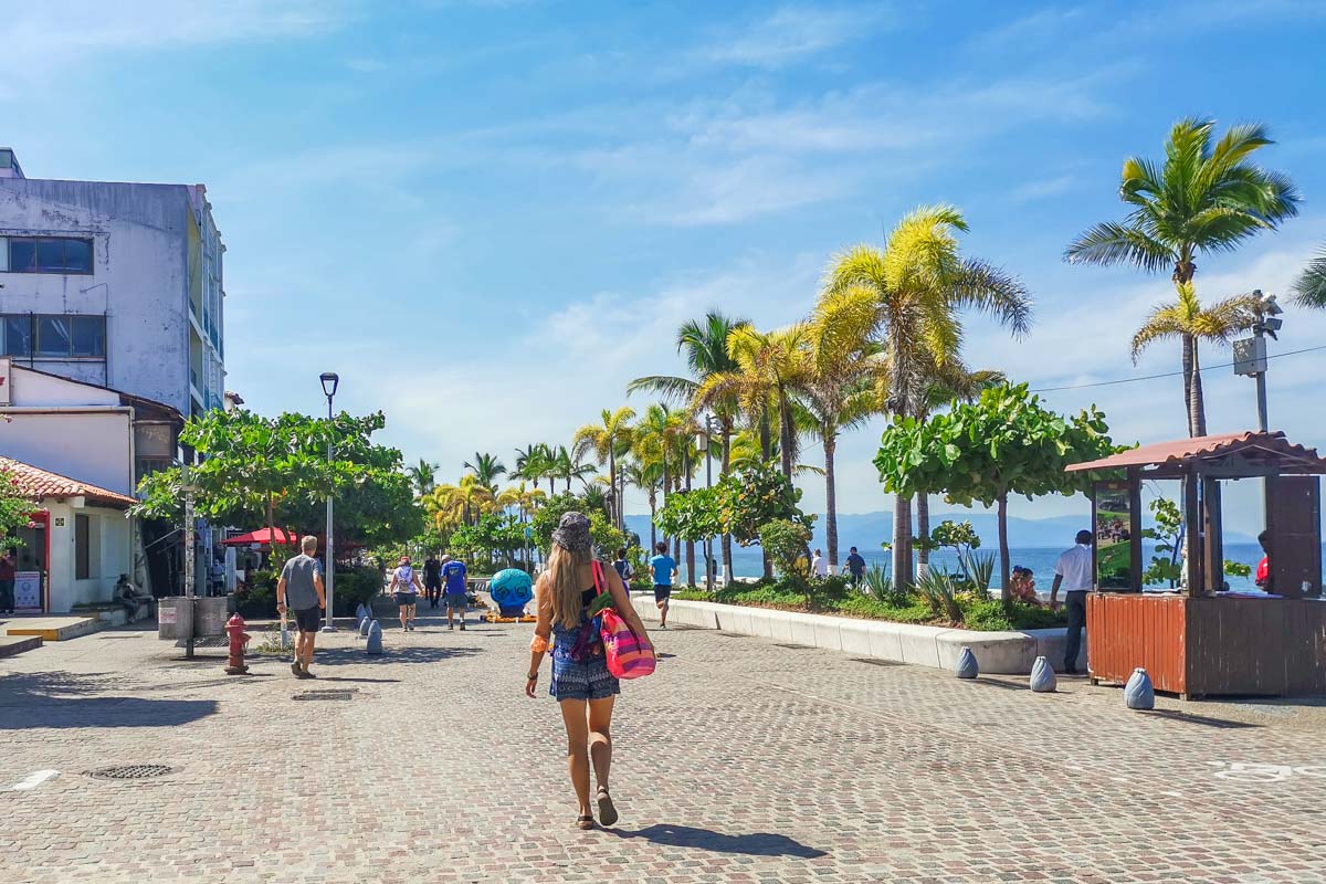 Wandering the Malecon on a Puerto Vallarta city tour