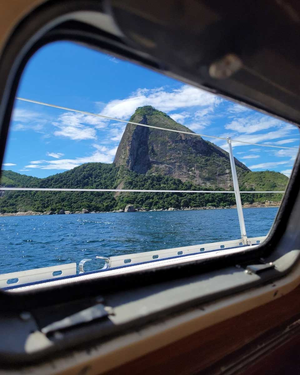 View from below deck with Sail in Rio