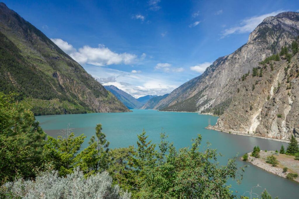 Seton Lake as seen from the highway to Revelstoke, BC