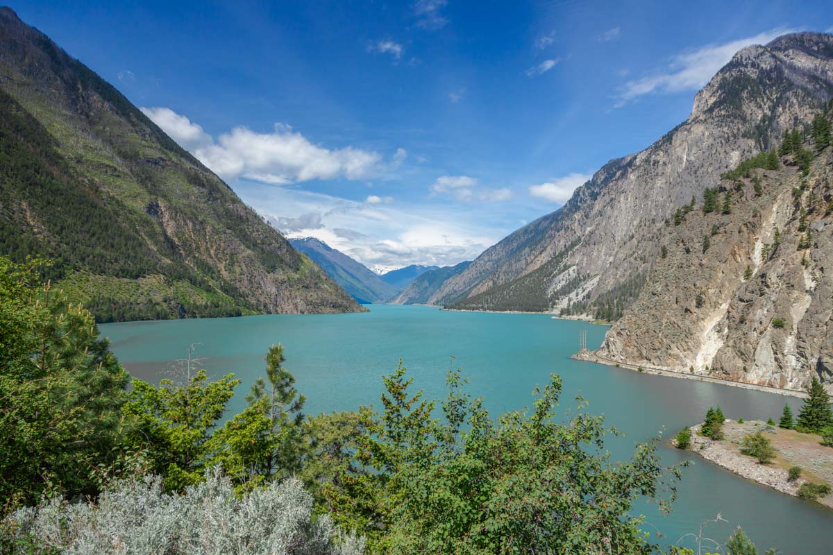 Seton Lake as seen from the highway to Revelstoke, BC