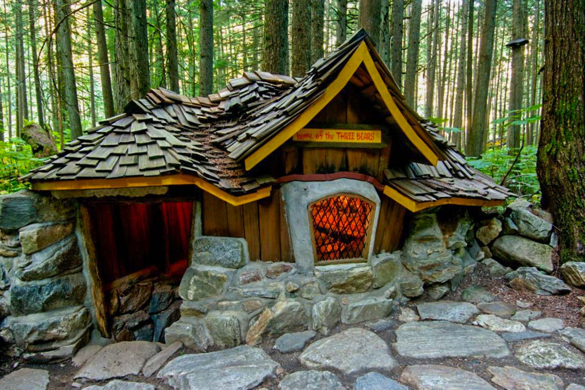 A house in the The Enchanted Forest near Revelstoke, BC