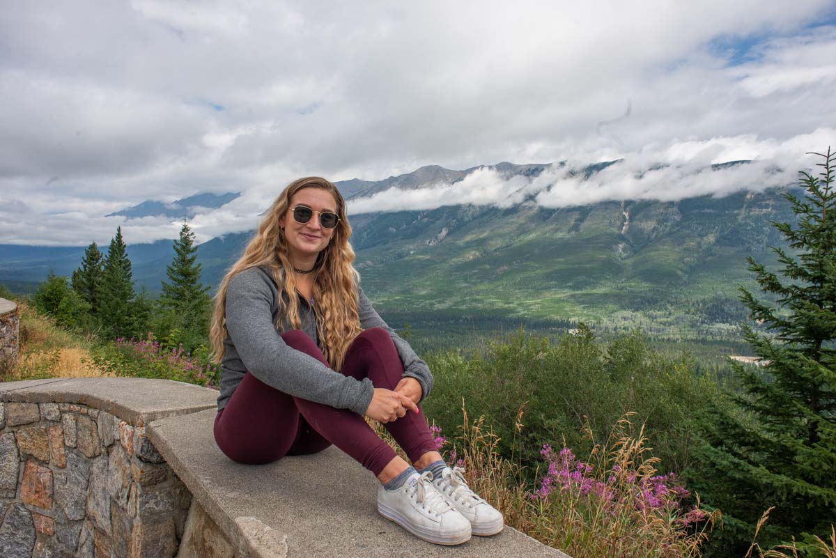 Bailey at the Kootenay Valley Viewpoint  