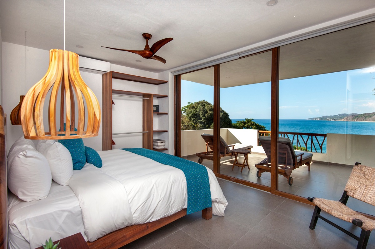 a room with an ocean view at Hotel Ysuri Sayulita