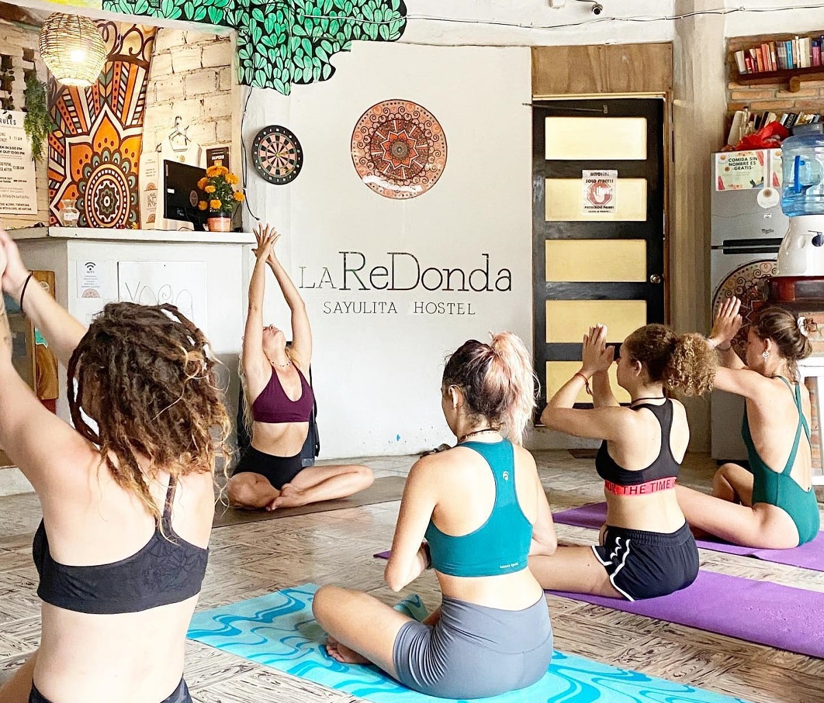 yoga class at La Redonda Sayulita Hostal