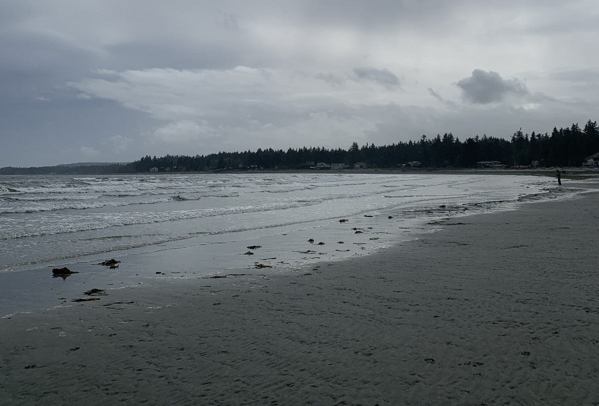 Saratoga Beach on a cloudy day