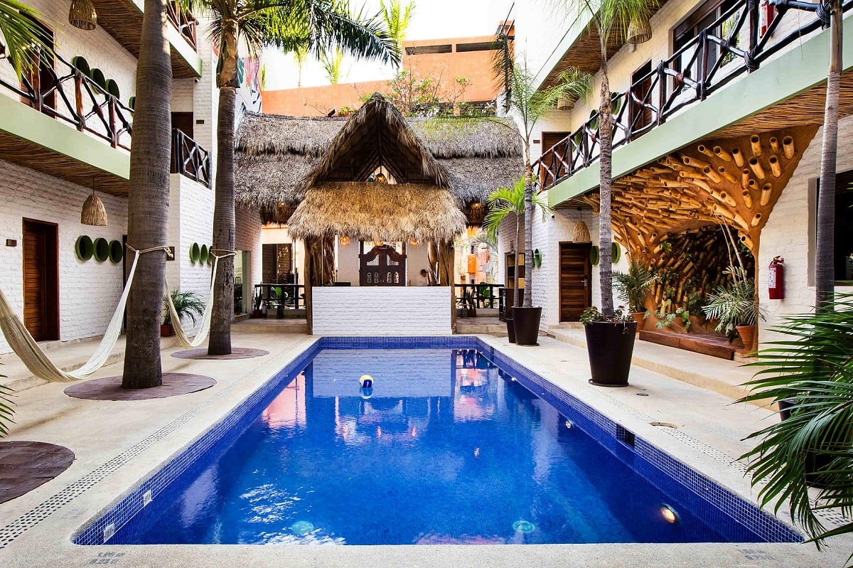 the pool at Selina Sayulita