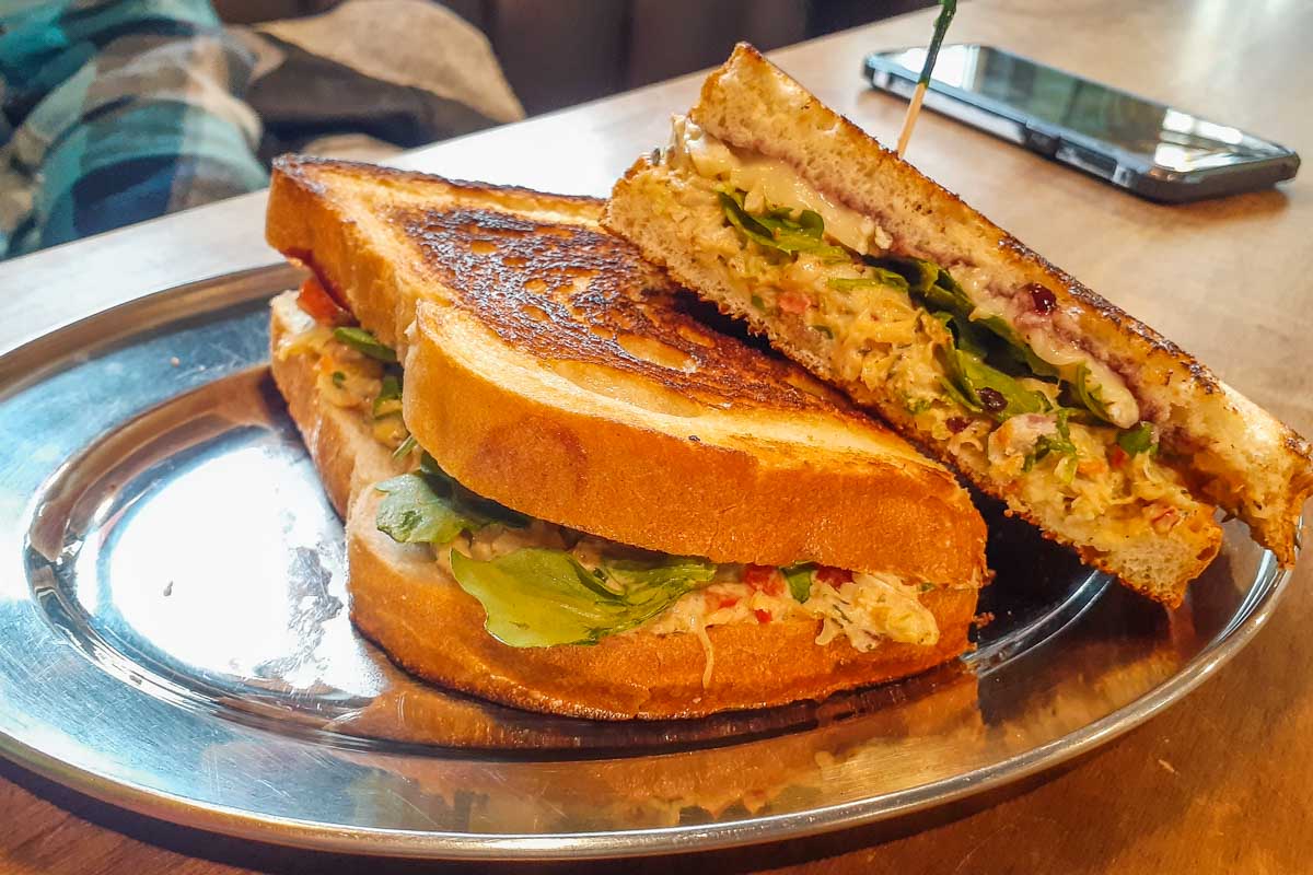 A delicious sandwich in Jasper, Canada